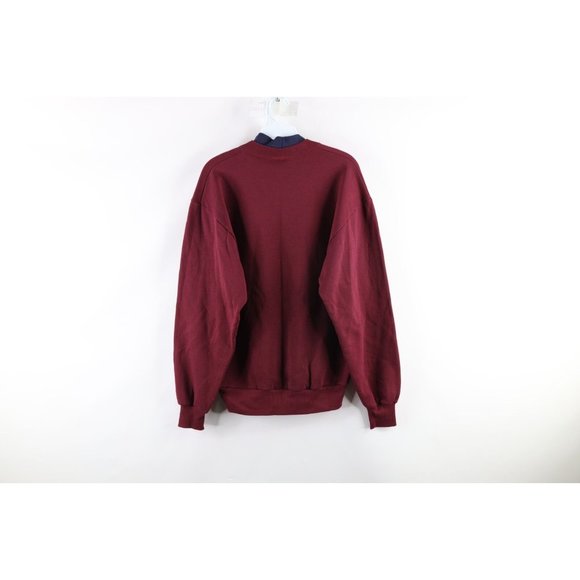 Vintage 90s Womens Size Medium Quilt Patchwork Noahs Ark Animal Sweatshirt USA - Picture 5 of 7